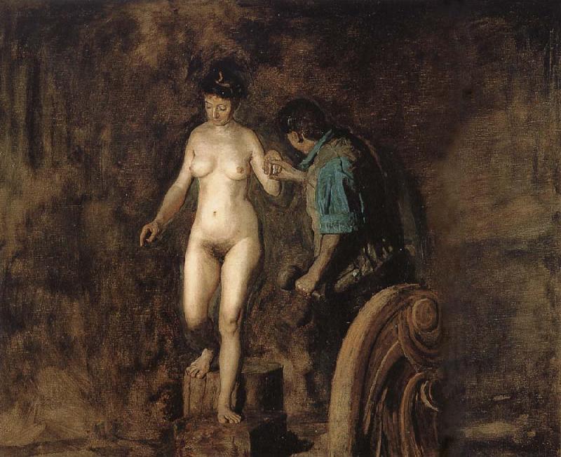 Thomas Eakins William and his Model oil painting image